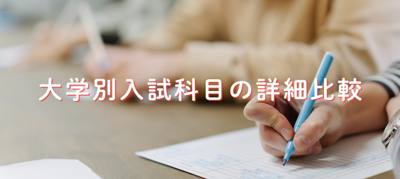 獣医学部入試科目