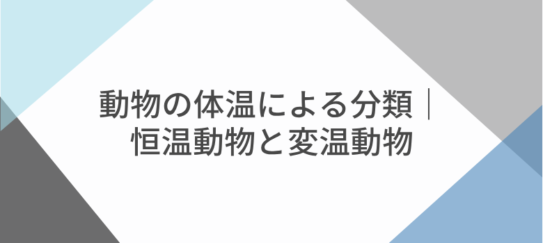 恒温動物と変温動物