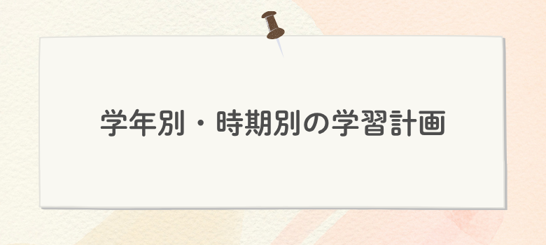 学年別・時期別